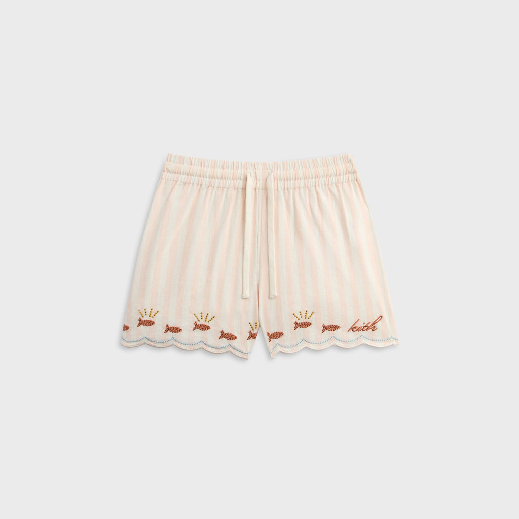 Kith Kids Embroidered Michla Camp Short - Sahara