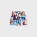 Kith Kids World Travel Printed Thompson Camp Short - Nocturnal