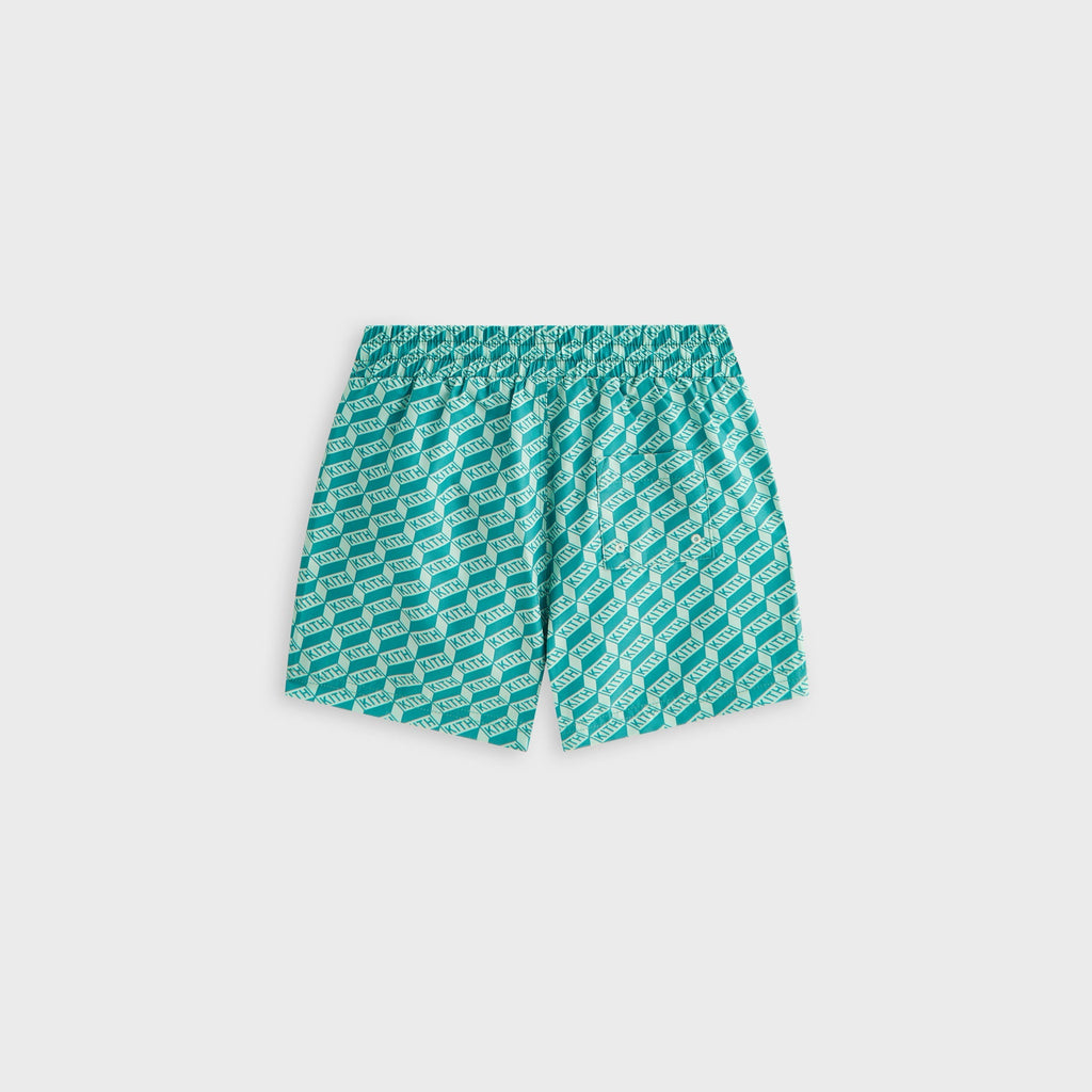 Kith Kids Monogram Kai Swim Trunk - Sorrel