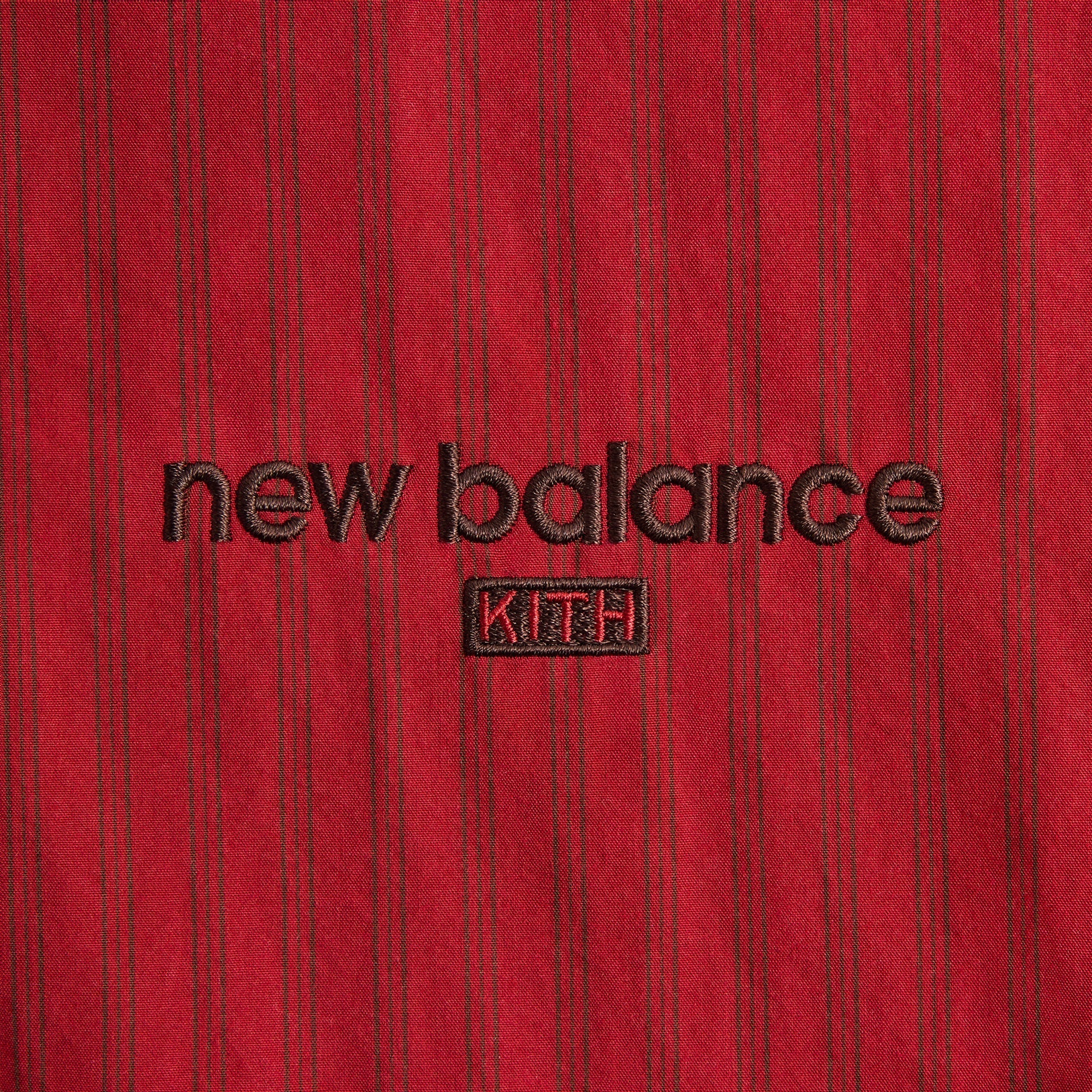 Kith & New Balance Poplin Mix Madison V Jacket - Biking Red