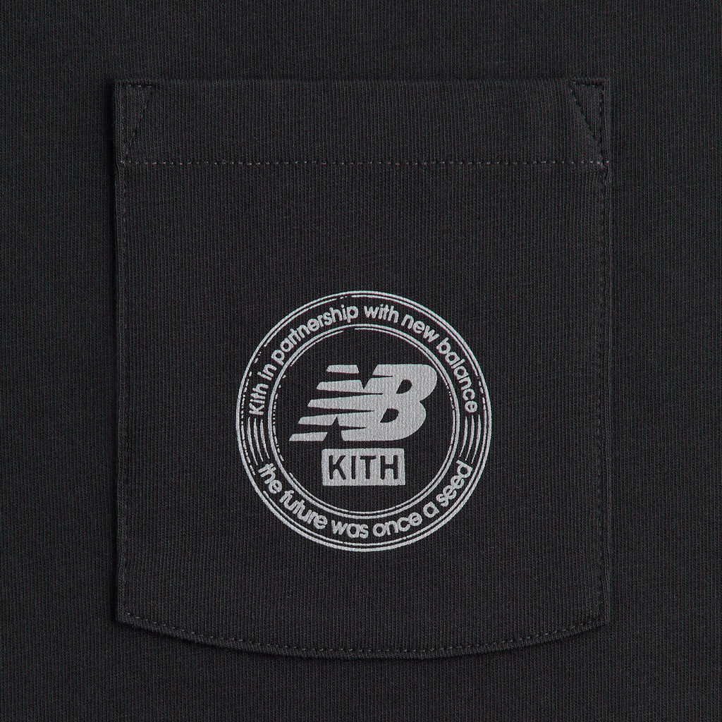 Kith & New Balance Crest Pocket Tee - Black