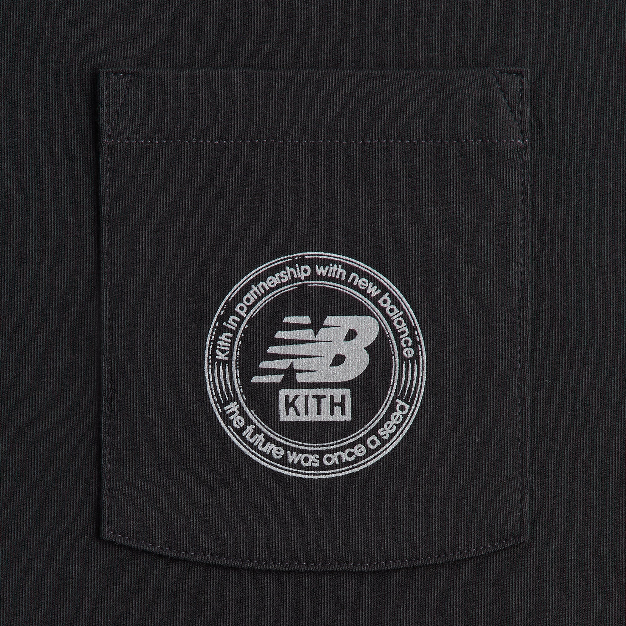 Kith & New Balance Crest Pocket Tee - Black