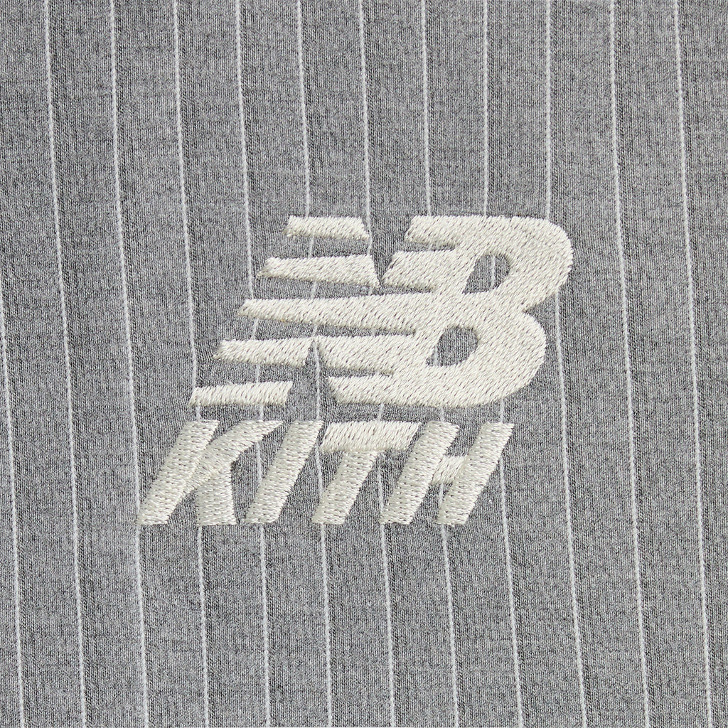 Kith & New Balance Pinstripe Braxton Zip Hoodie - Smoke