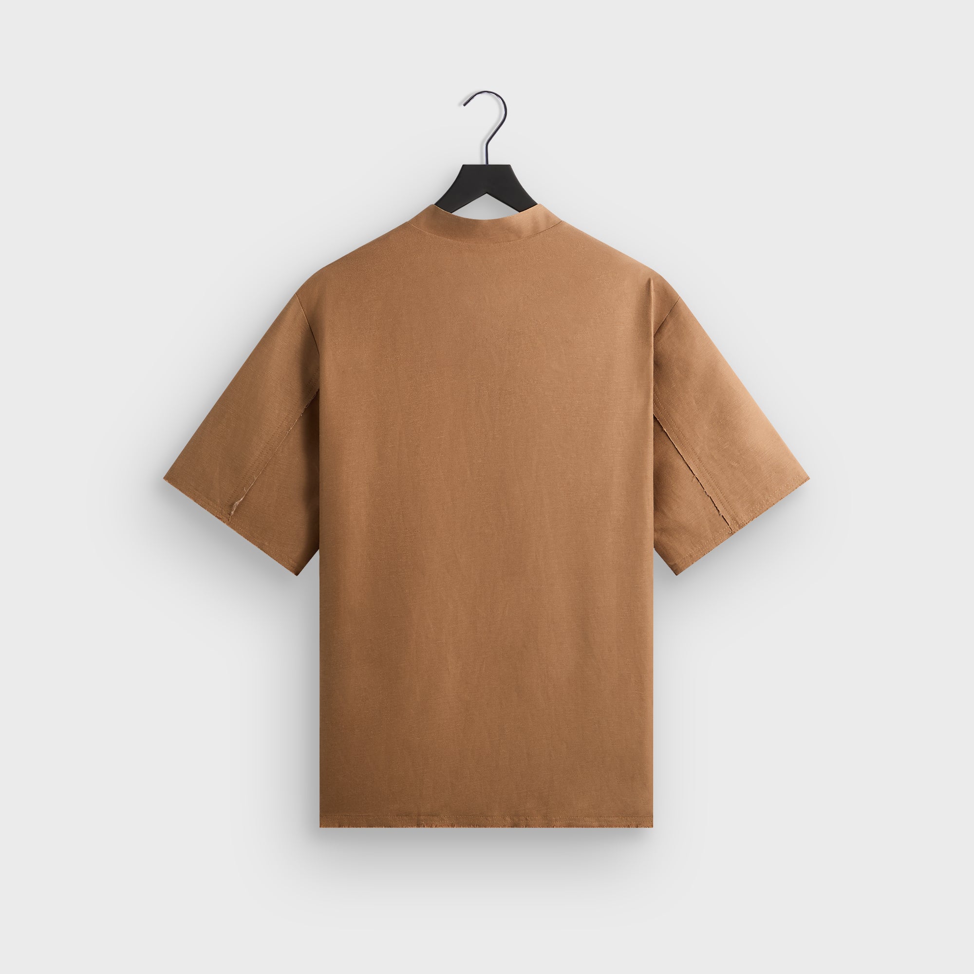 &Kin Linen Viscose Twill Mathis Shirt - Strand