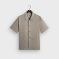 &Kin Cupro Linen Davenport Buttondown Shirt - Astro