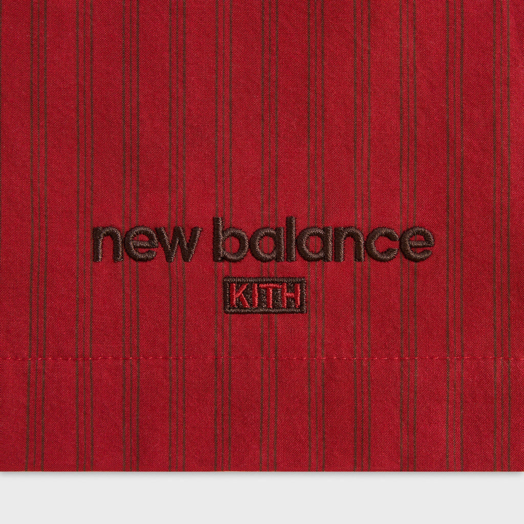 Kith & New Balance Poplin Mix Madison Short - Biking Red
