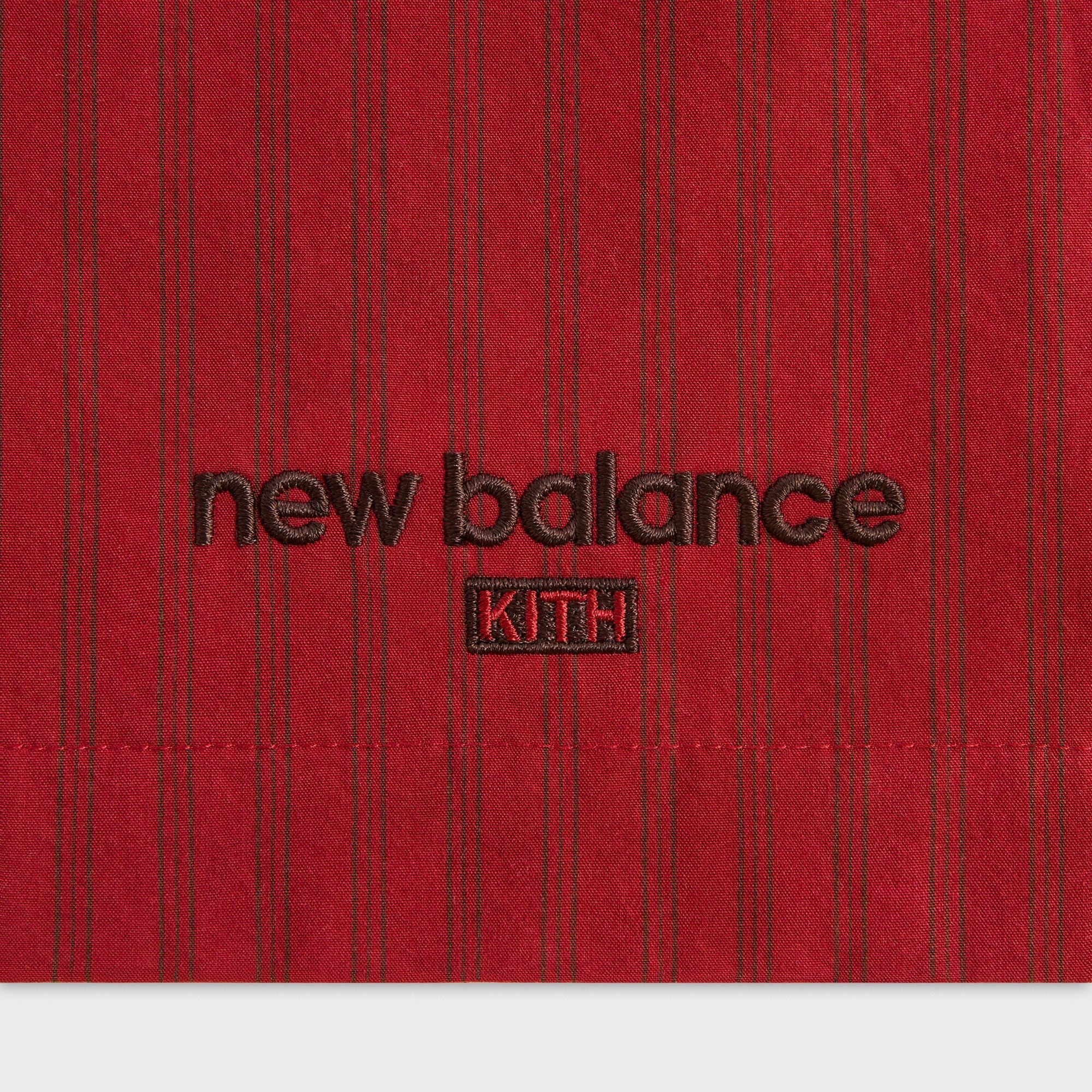 Kith & New Balance Poplin Mix Madison Short - Biking Red