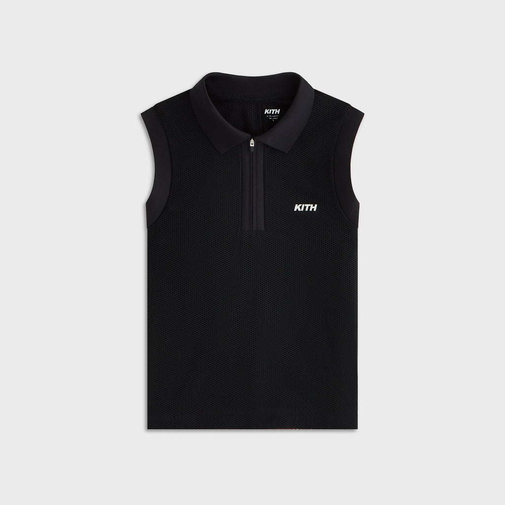Kith Women Perry Polo Mesh Tank - Black
