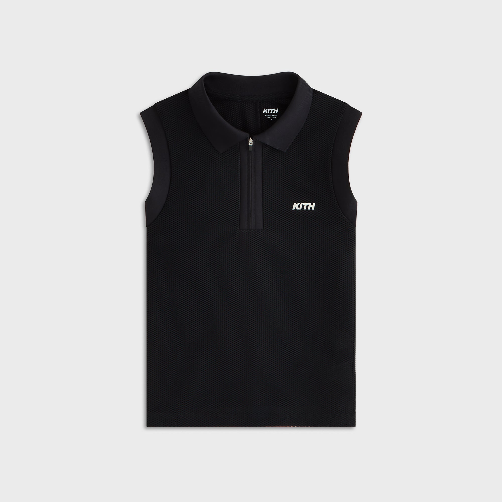 Kith Women Perry Polo Mesh Tank - Black