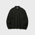 ATON Suvin Double Jersey Polo Shirt - Black