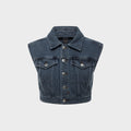Ksubi Trucker Vest - Mirage Blue