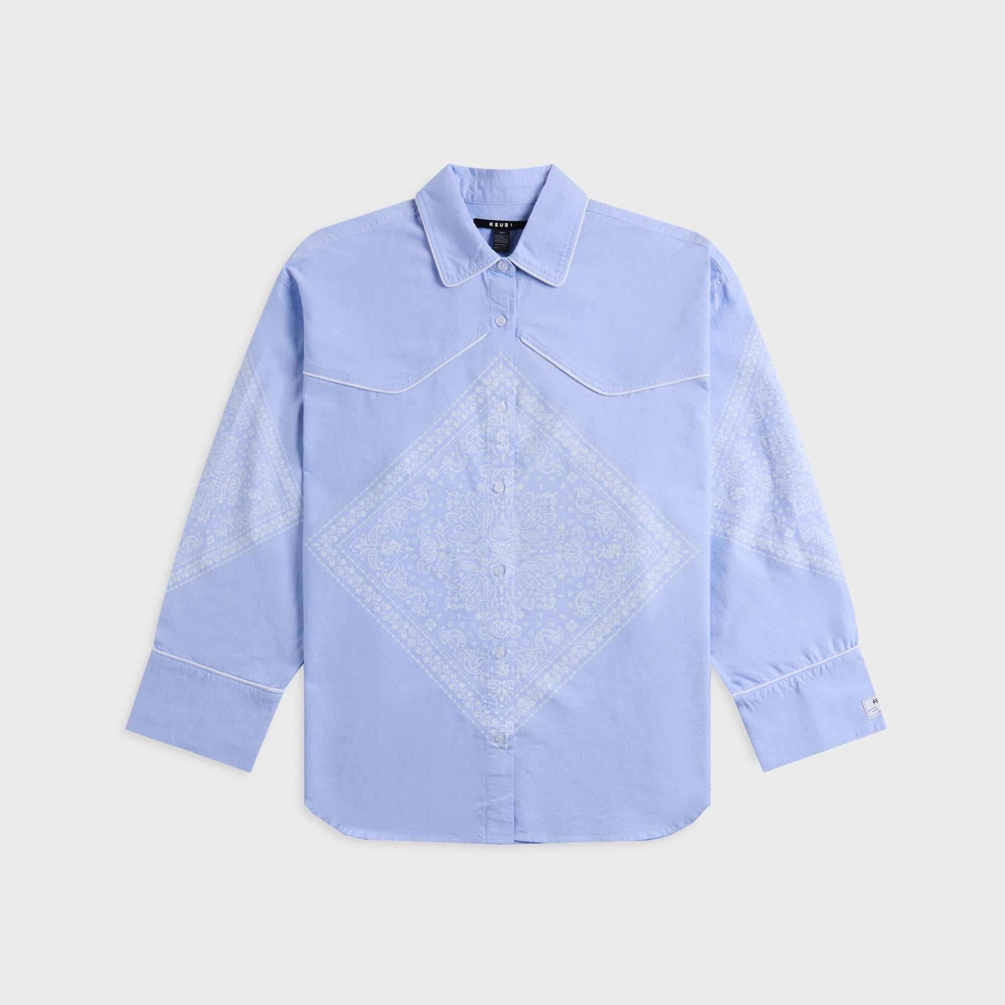 Ksubi Astra Long Sleeve Shirt - Bandana Blue