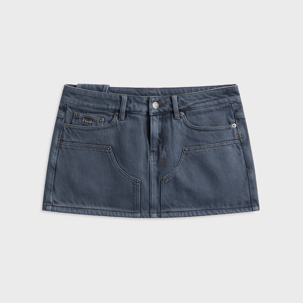 Ksubi Micro Mini Skirt - Exposed Mirage Blue
