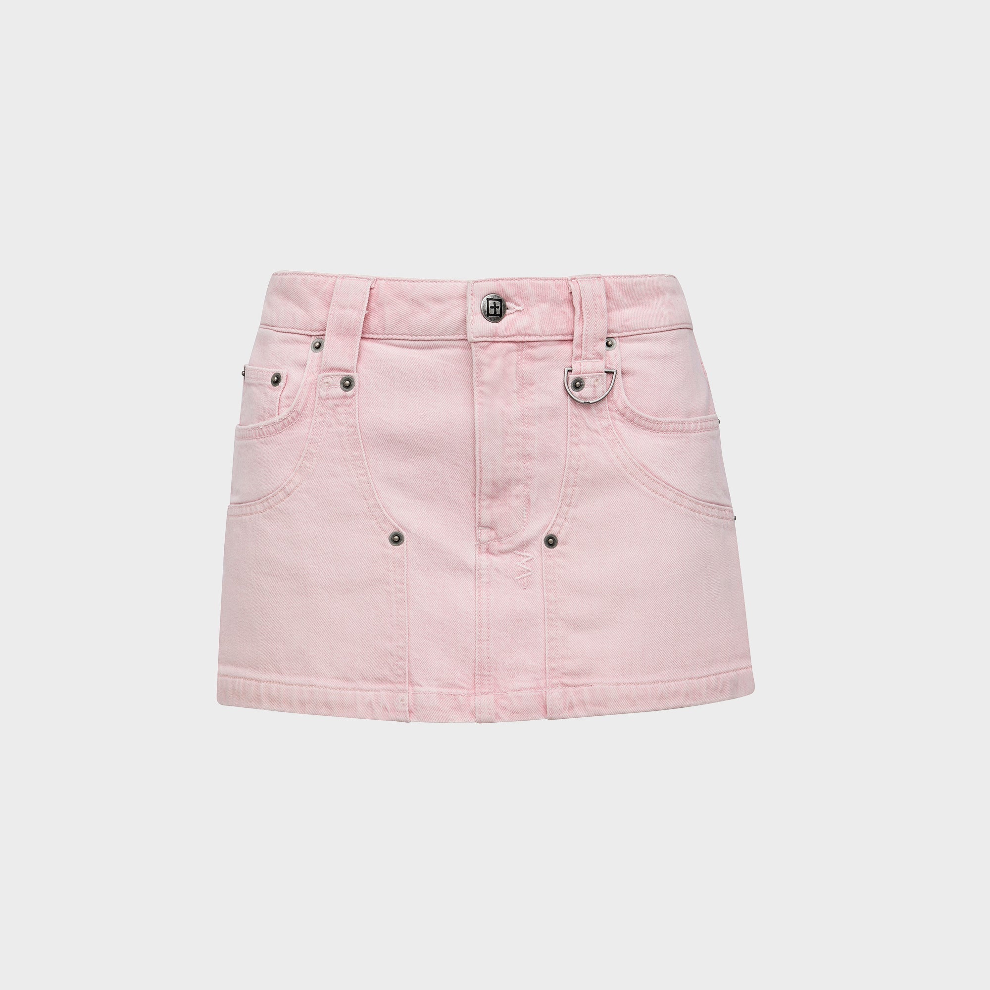 Ksubi Low Rider Mini Carpenter Quartz Skirt - Dust Pink