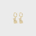 Luv AJ The LA Logo Charm Earrings - Gold