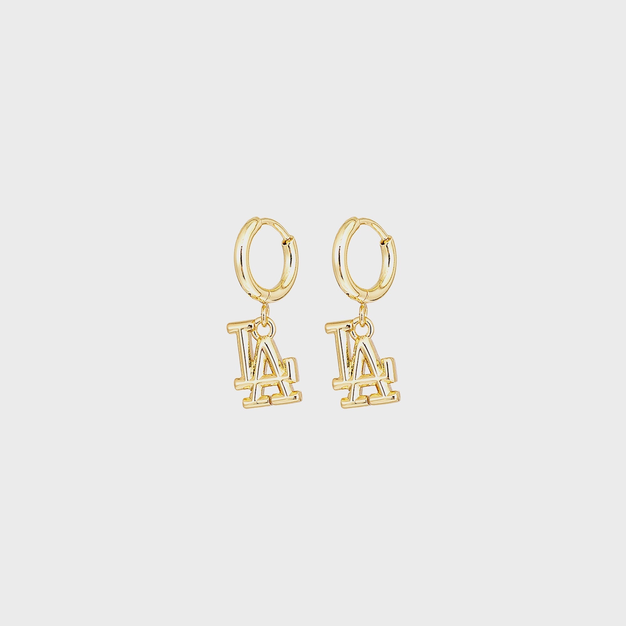 Luv AJ The LA Logo Charm Earrings - Gold