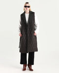 Rareism Women's Lonpuf Olive Polyester Lapel Collar Plain Jacket