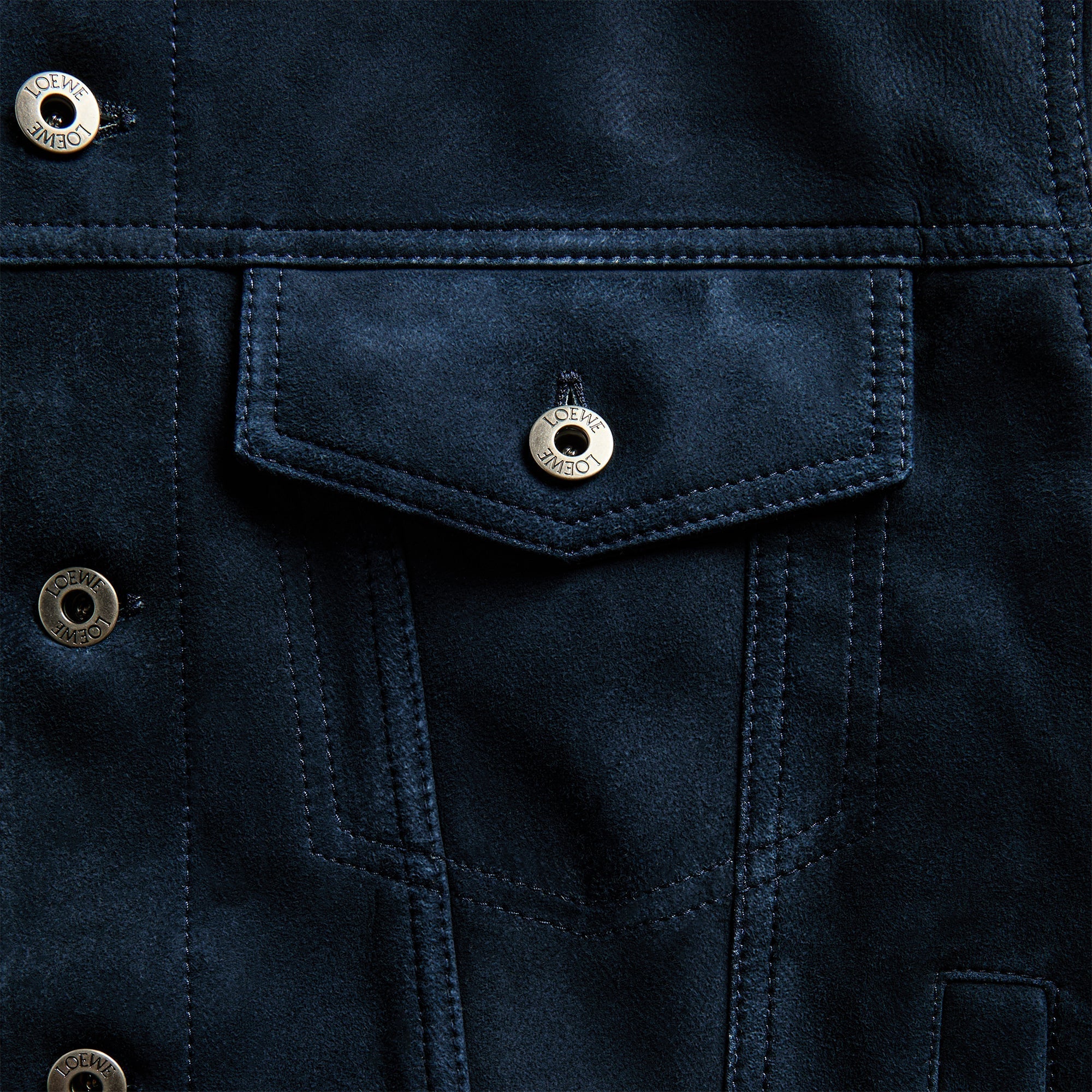 Loewe Trucker Jacket - Navy Blue