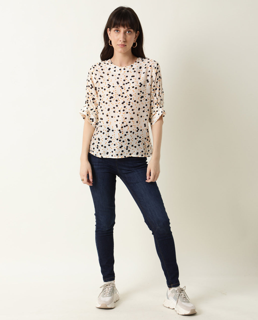 Rareism Women's Roy Orange Top
