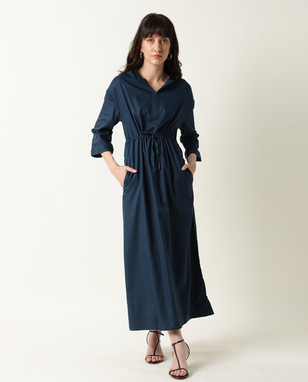 Rareism Women's Chalk Petrol Dress