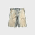 Coût De La Liberté Bushwick Hickory Stripe Cut Off Short - Asphalt Dint