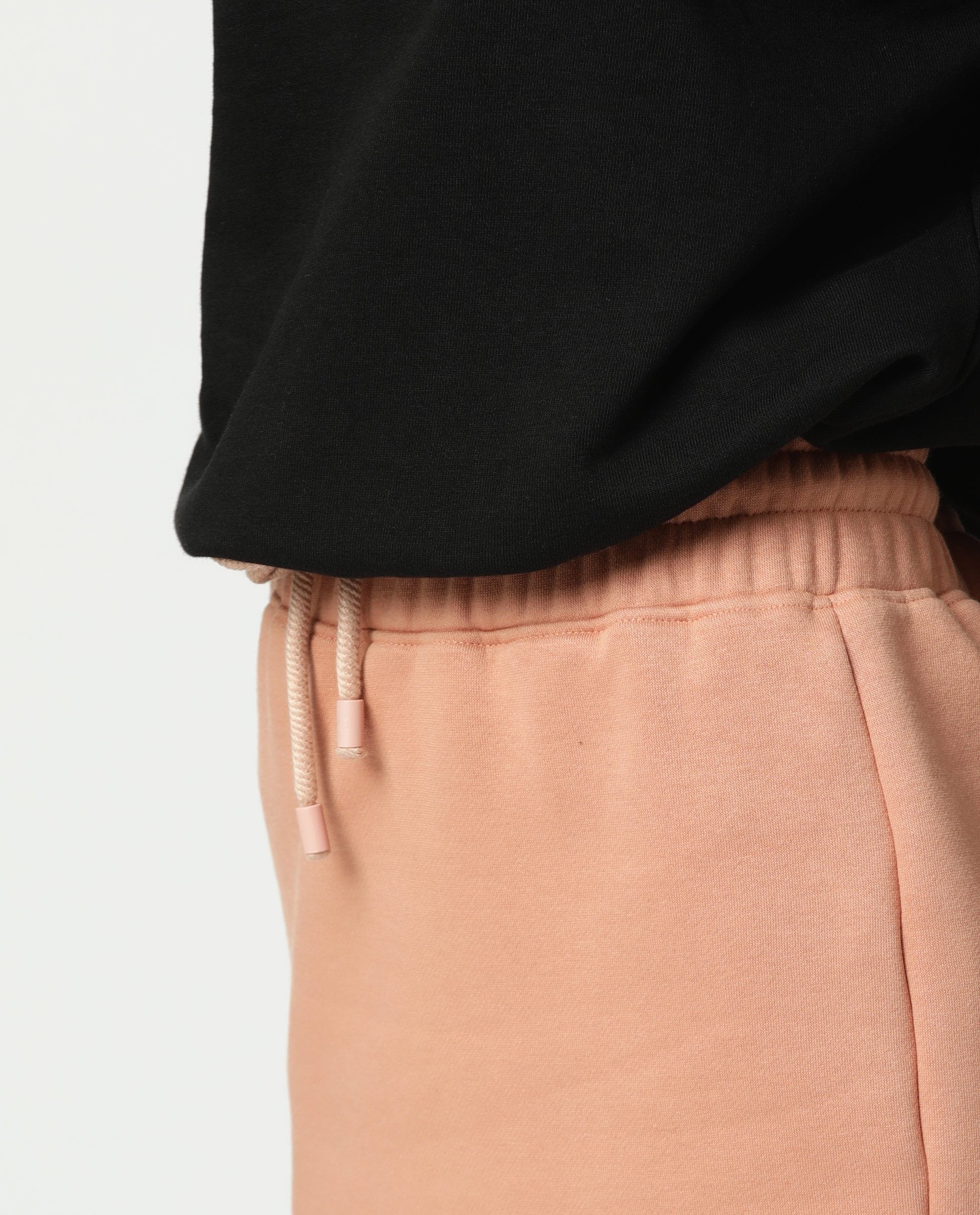Rareism Women's Fudge Orange Polyester Blend Plain Midi Tailored Skirt