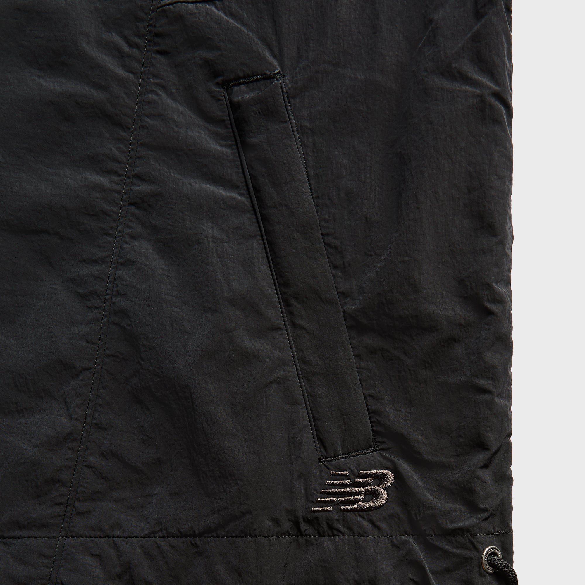 New Balance Grey Nylon Jacket - Black