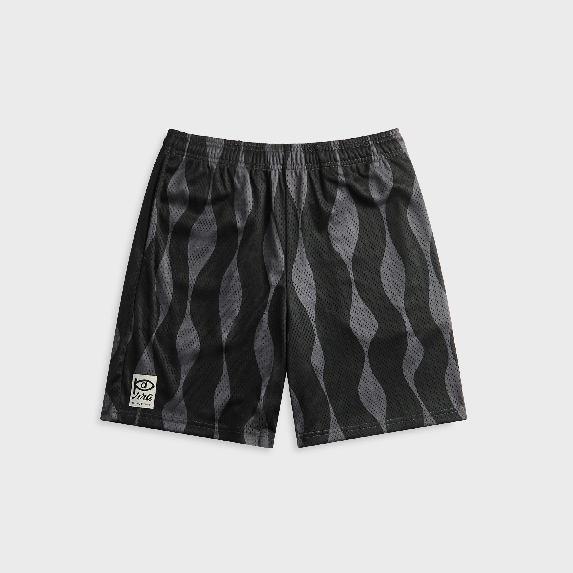 by Parra Waved Mesh Short - Black