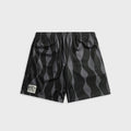 by Parra Waved Mesh Short - Black