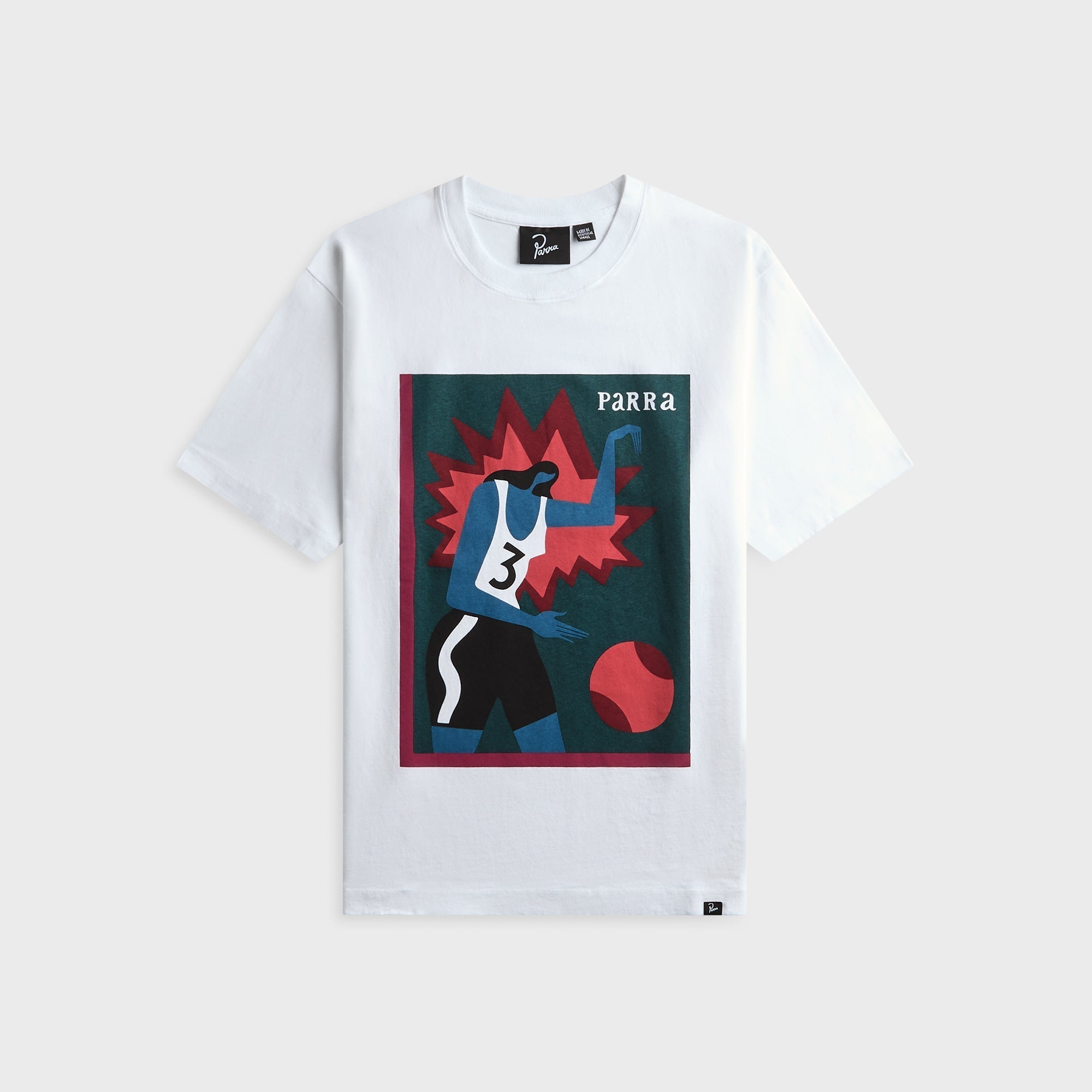 by Parra Baseketball Tee - White