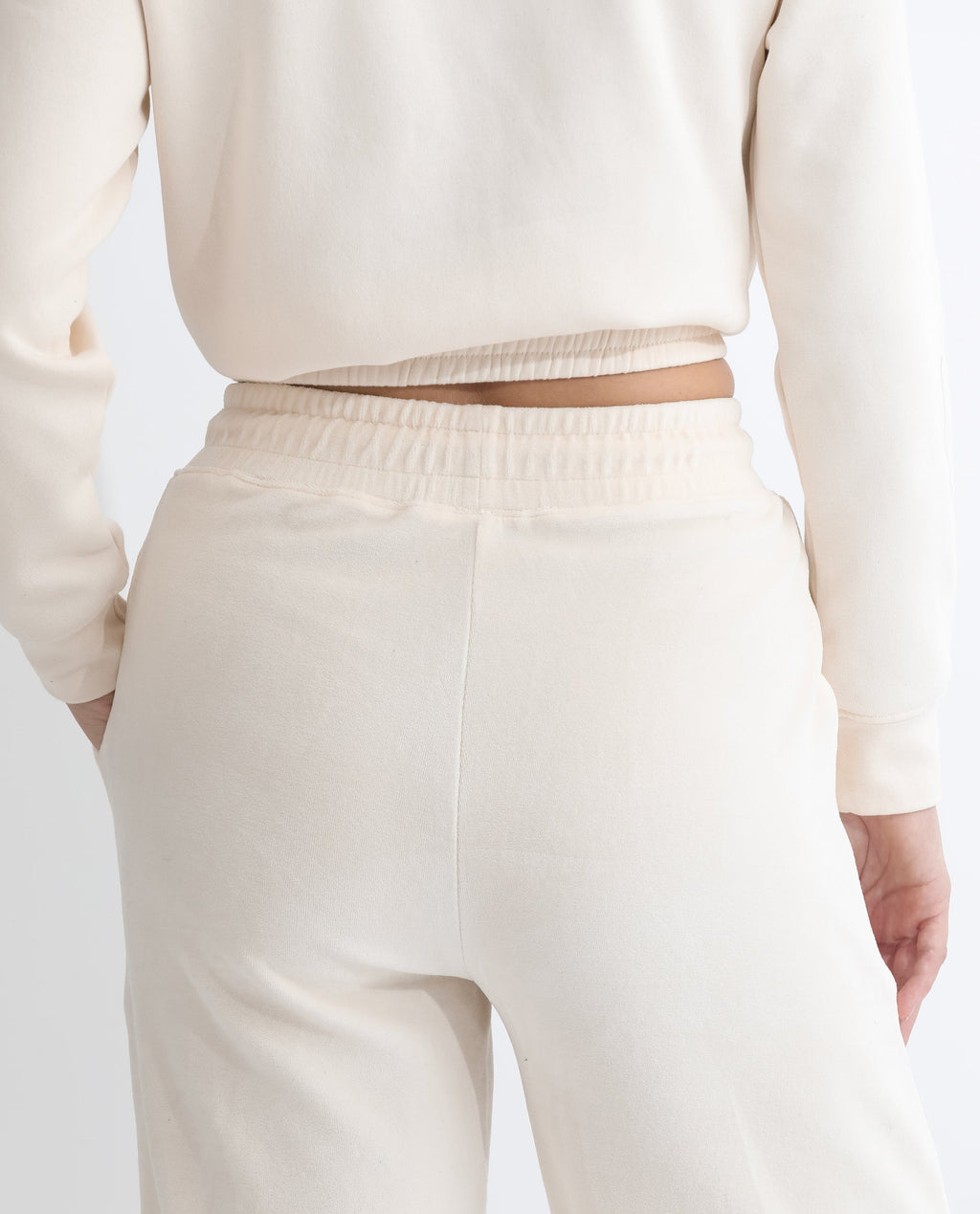 Rareism Women's Pazoo Tt Beige Cotton Blend Plain Ankle Length Flared Track Pant