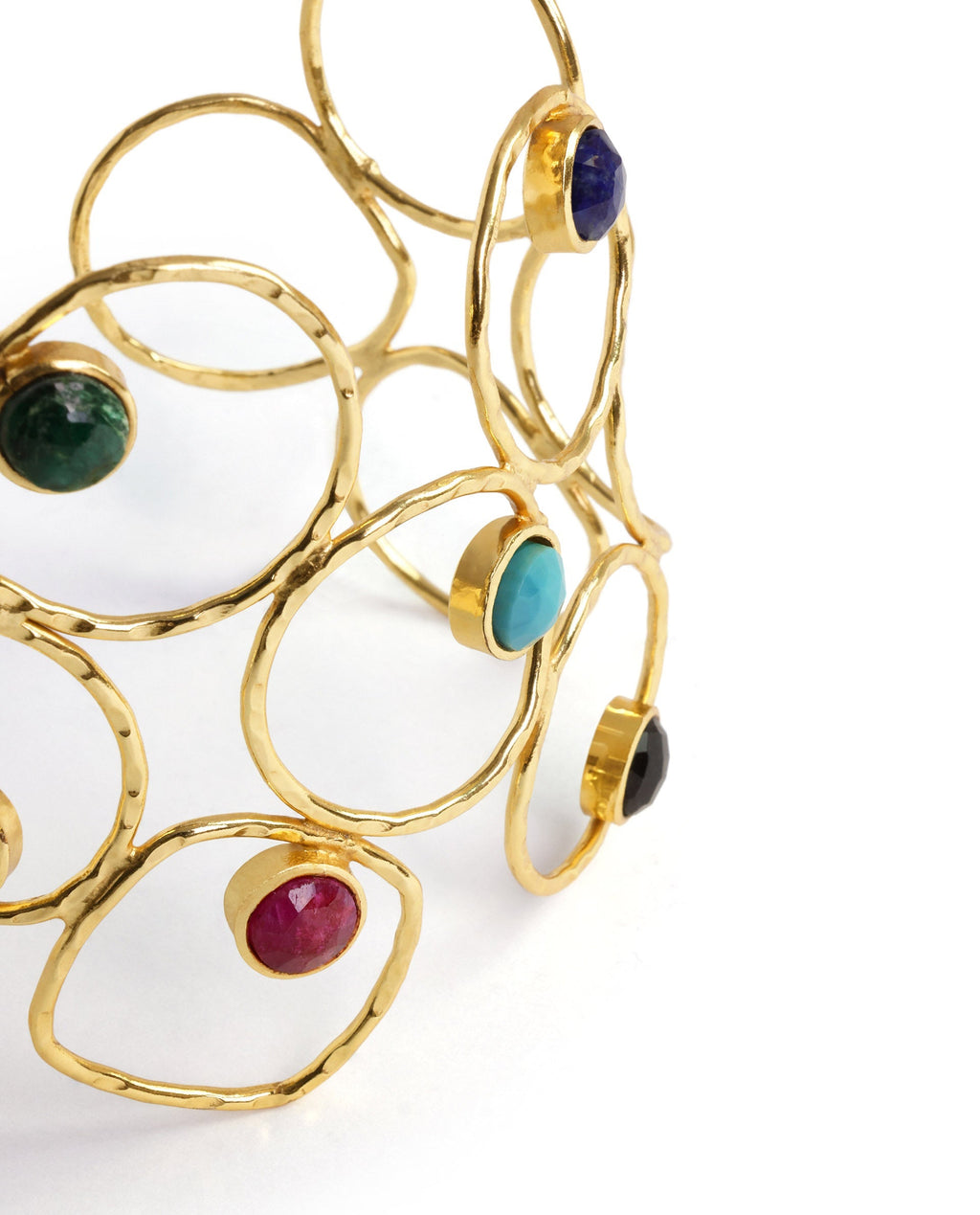 Rareism Women Prism Cuff Gold Bracelet