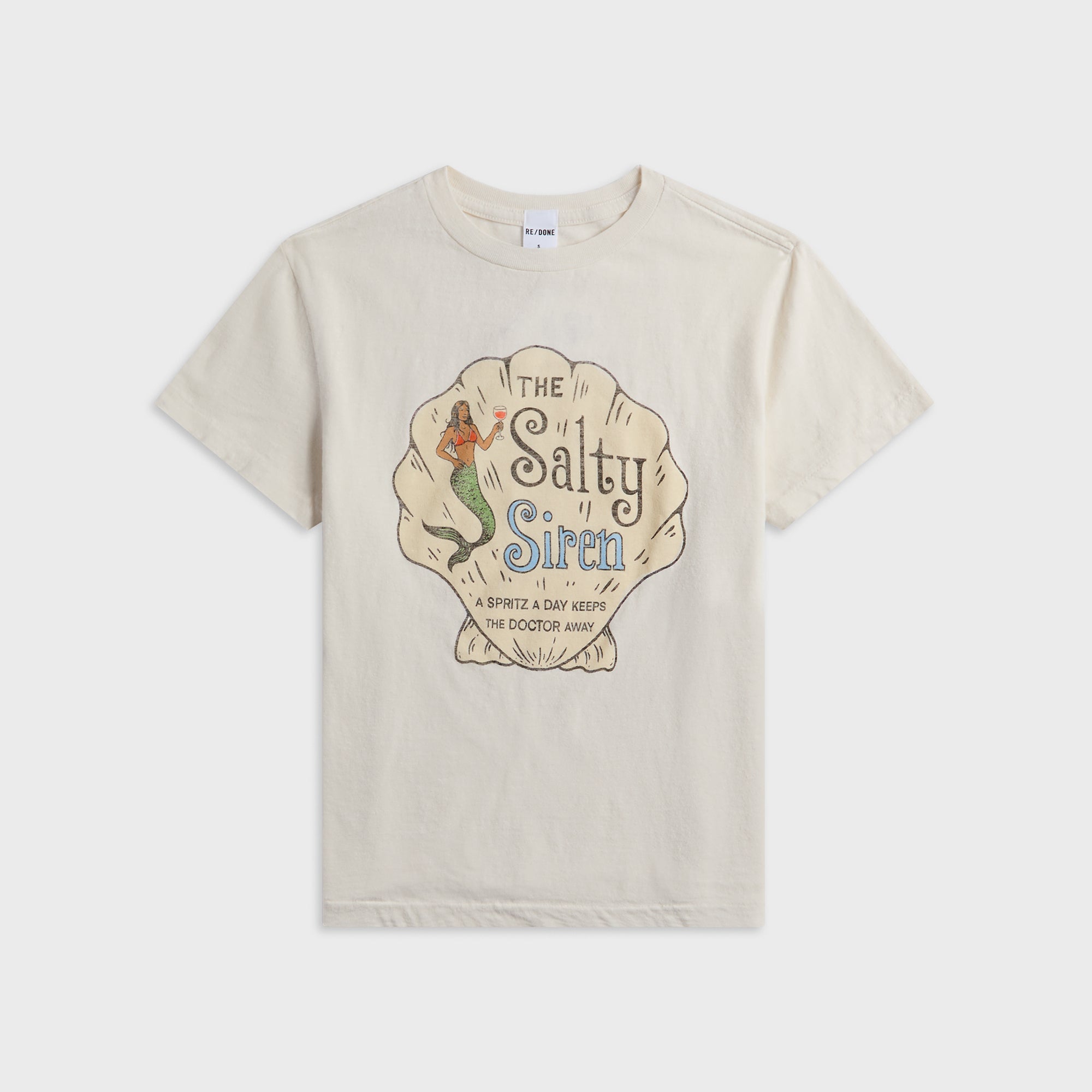 ReDone Classic Salty Siren Tee - Vintage White