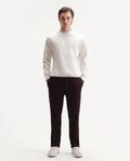 Rare Rabbit Men's Rr-Corp-Harry-T Maroon Cotton Blend  Regular Plain Track Pant