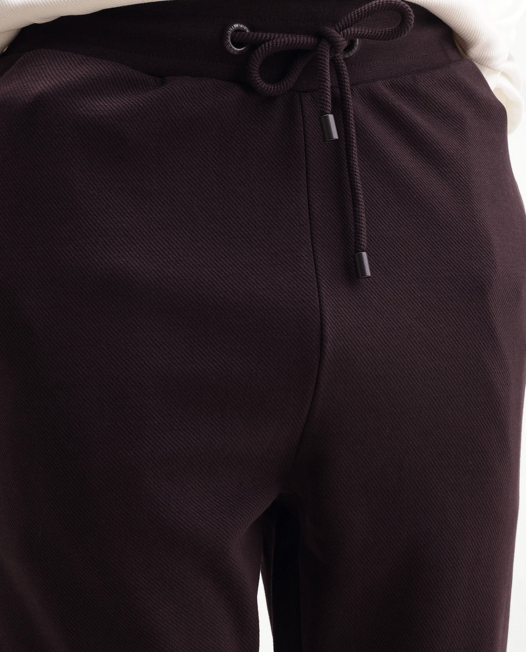 Rare Rabbit Men's Rr-Corp-Harry-T Maroon Cotton Blend  Regular Plain Track Pant