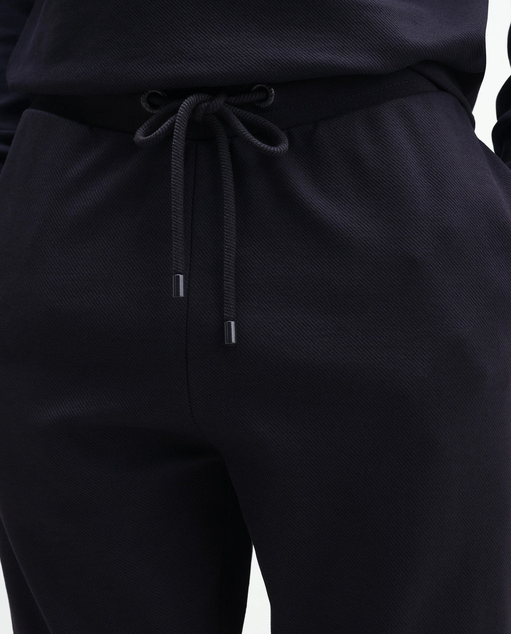 Rare Rabbit Men's Rr-Corp-Harry-T Navy Cotton Blend  Regular Plain Track Pant