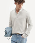 Rare Rabbit Men's Rint-A26 Dusky Beige Cotton Blend Button down Collar Regular Plain Polo