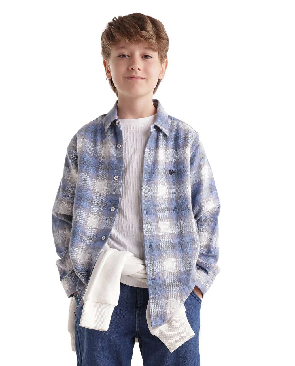 Rare Ones Kids Flan Purple Cotton Blend Fabric Pull-On Closure Regular Fit Digital Print Shirt
