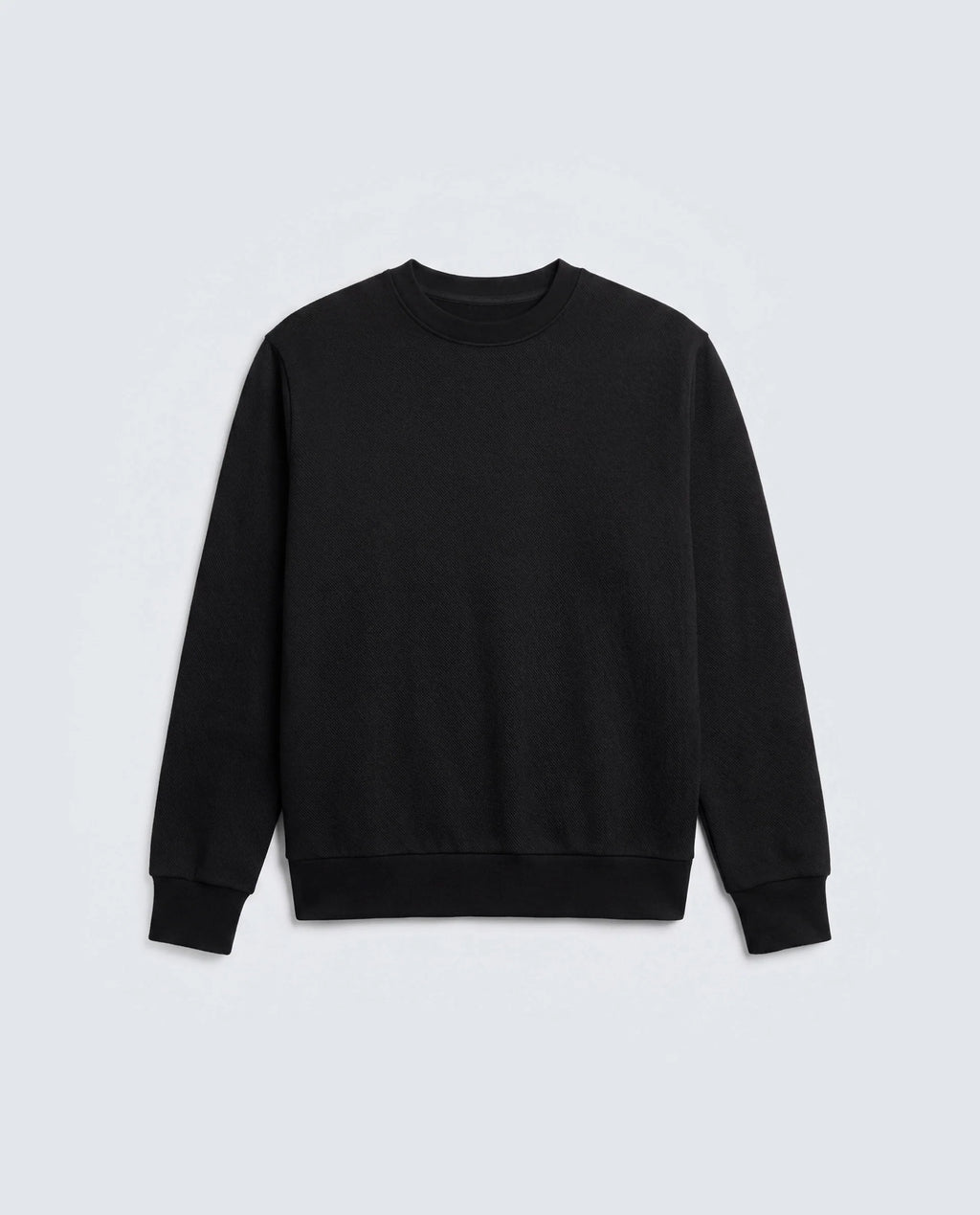 Rare Rabbit Men's Basic Rr-Corp-Harry-S Black Cotton Blend Crew Neck Regular Plain Sweatshirt