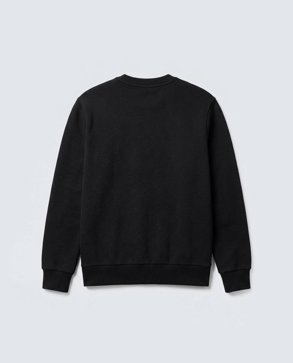 Rare Rabbit Men's Basic Rr-Corp-Harry-S Black Cotton Blend Crew Neck Regular Plain Sweatshirt