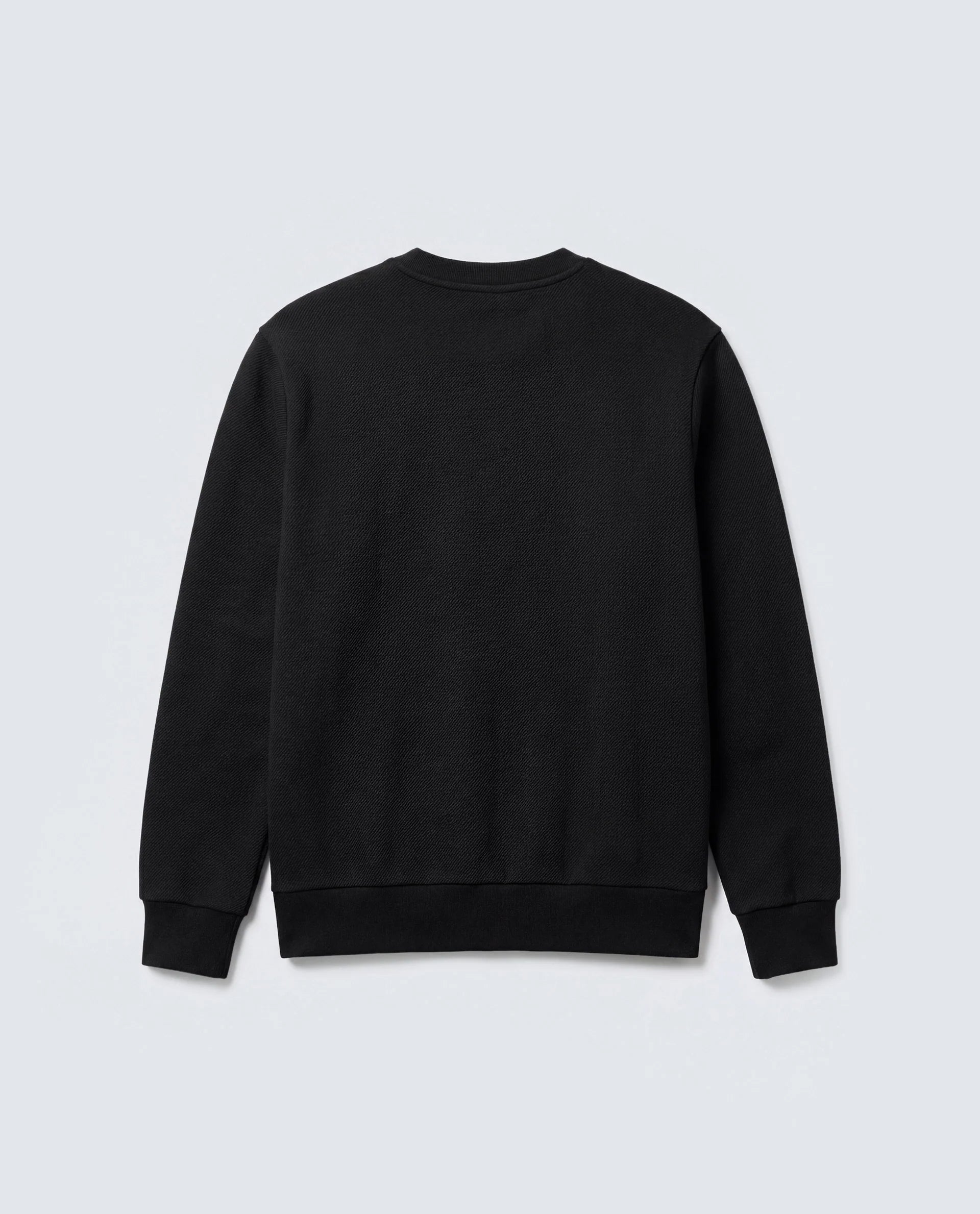 Rare Rabbit Men's Basic Rr-Corp-Harry-S Black Cotton Blend Crew Neck Regular Plain Sweatshirt