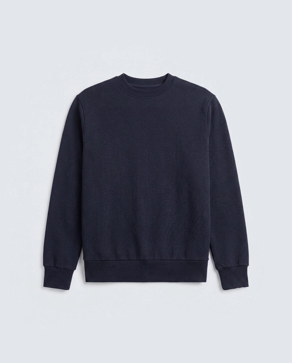 Rare Rabbit Men's Basic Rr-Corp-Harry-S Navy Cotton Blend Crew Neck Regular Plain Sweatshirt