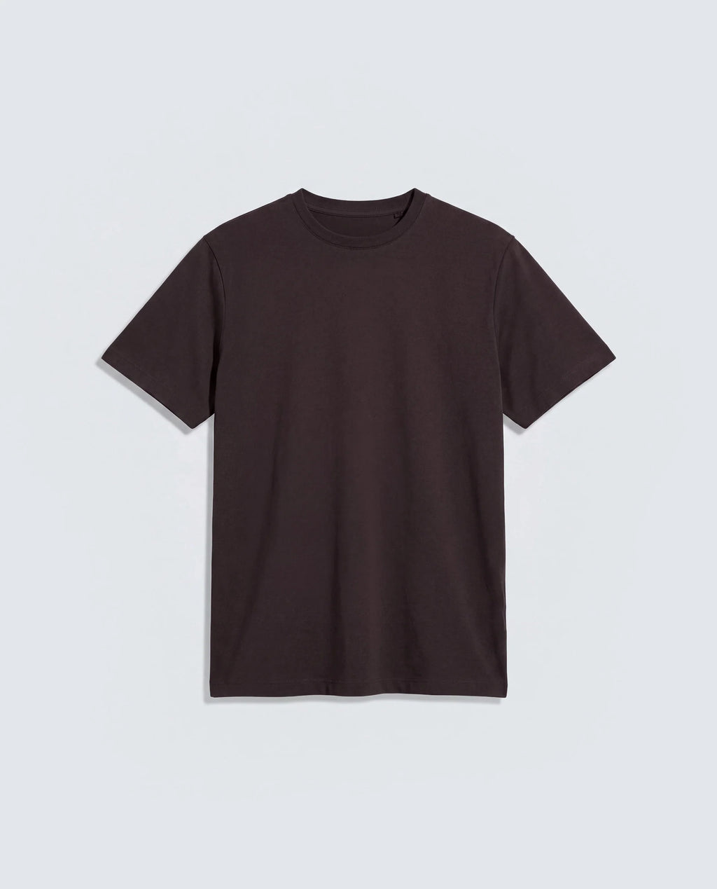Rare Rabbit Men's Basic Rr-Corp-Arve Dark Brown Cotton Crew Neck Regular Plain T-Shirt