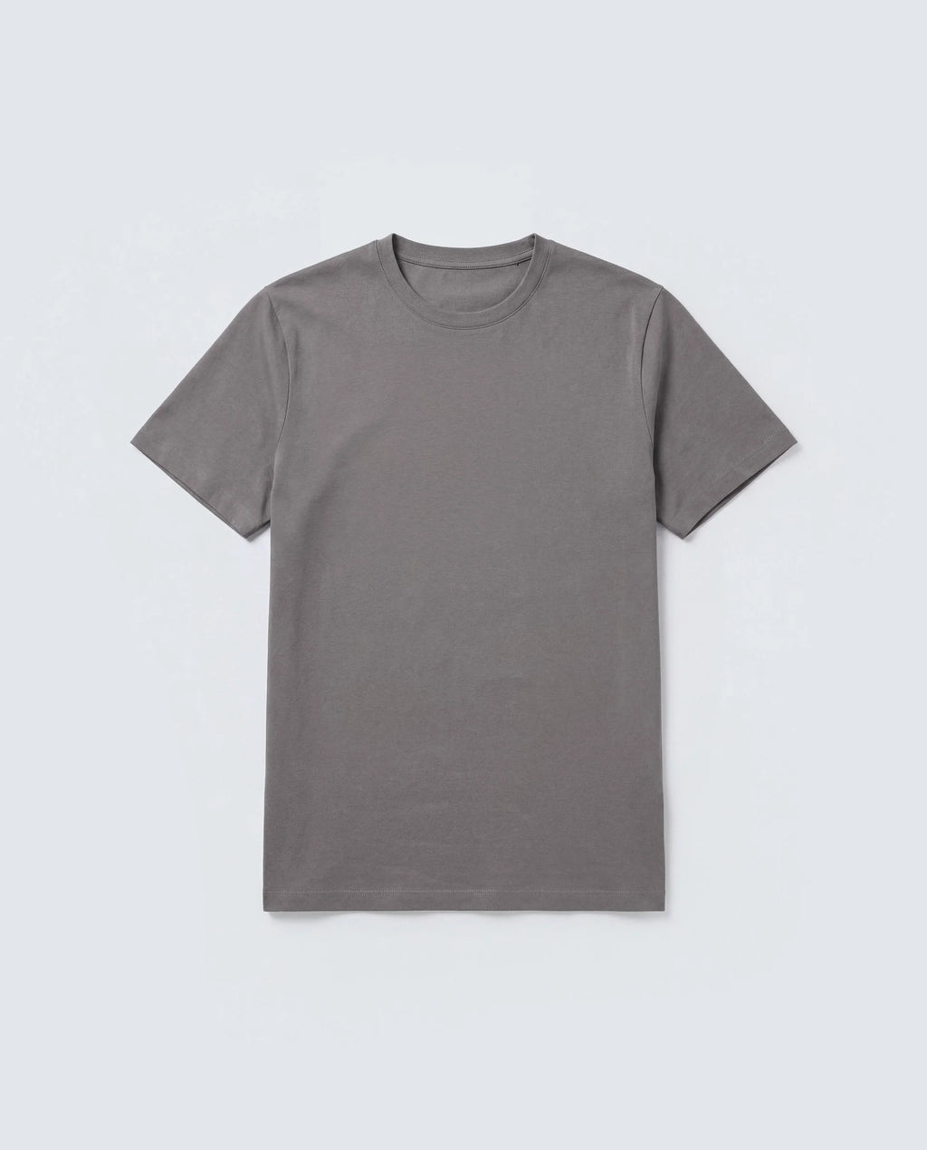 Rare Rabbit Men's Basic Rr-Corp-Arve Grey Cotton Crew Neck Regular Plain T-Shirt