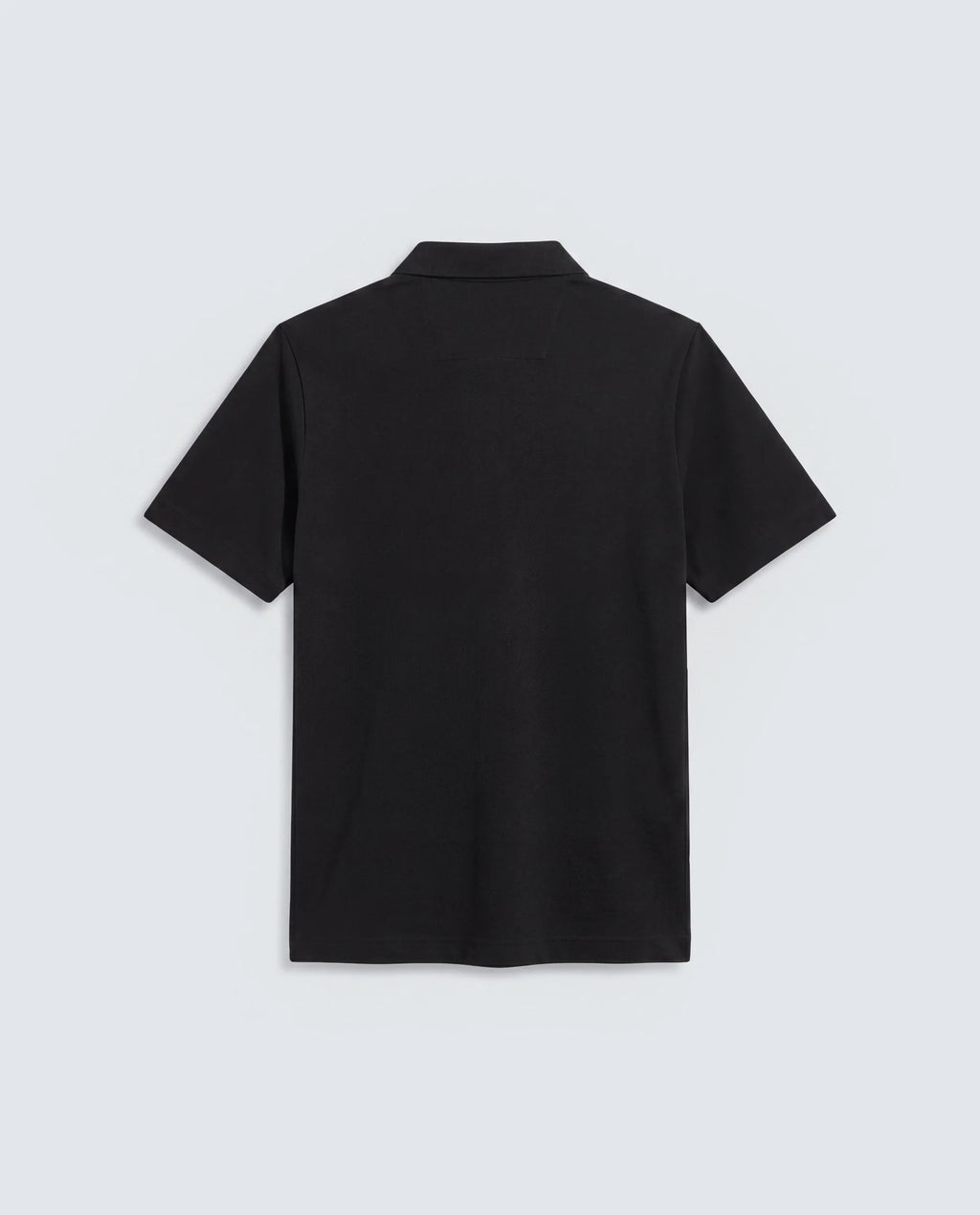 Rare Rabbit Men's Basic Rr-Corp-Cove Black Cotton Blend Spread Collar Regular Plain Polo