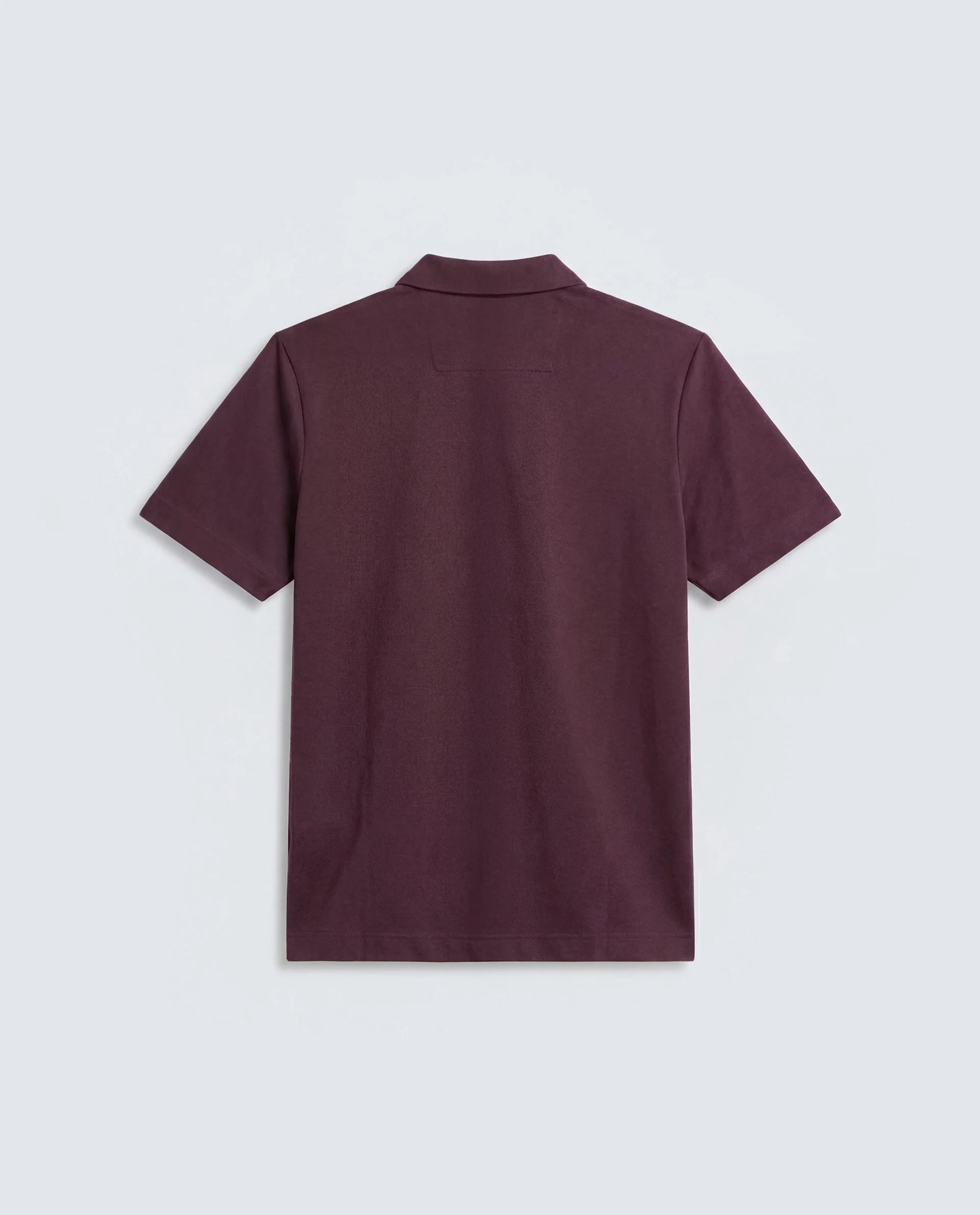 Rare Rabbit Men's Basic Rr-Corp-Cove Maroon Cotton Blend Spread Collar Regular Plain Polo
