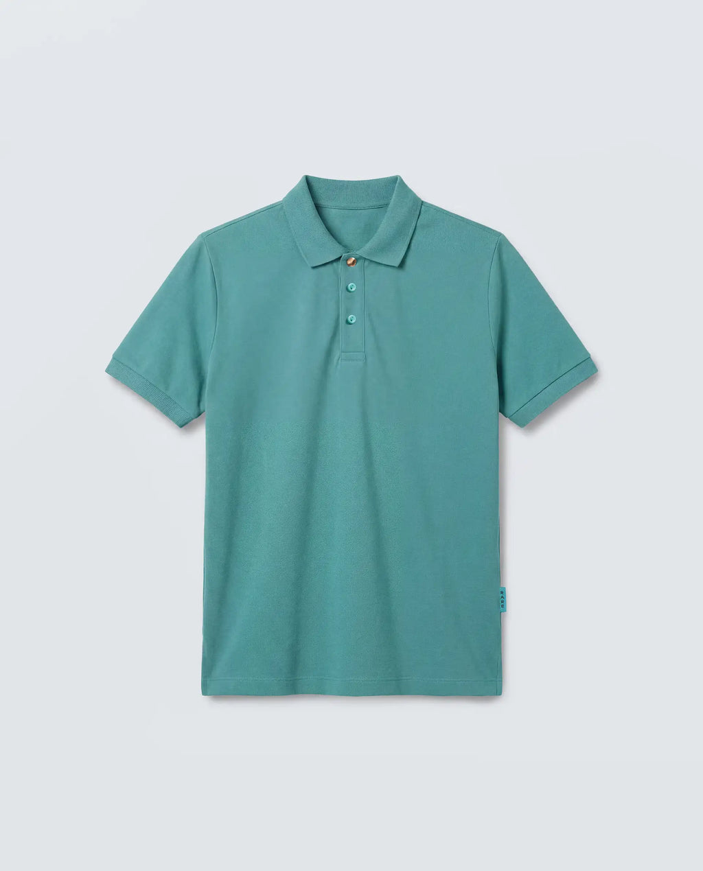 Rareism Women's Basic Rr-Corp-Elane Green Cotton CollaredRegular Plain Polo
