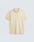 Rareism Women's Basic Rr-Corp-Elane Light Yellow Cotton CollaredRegular Plain Polo