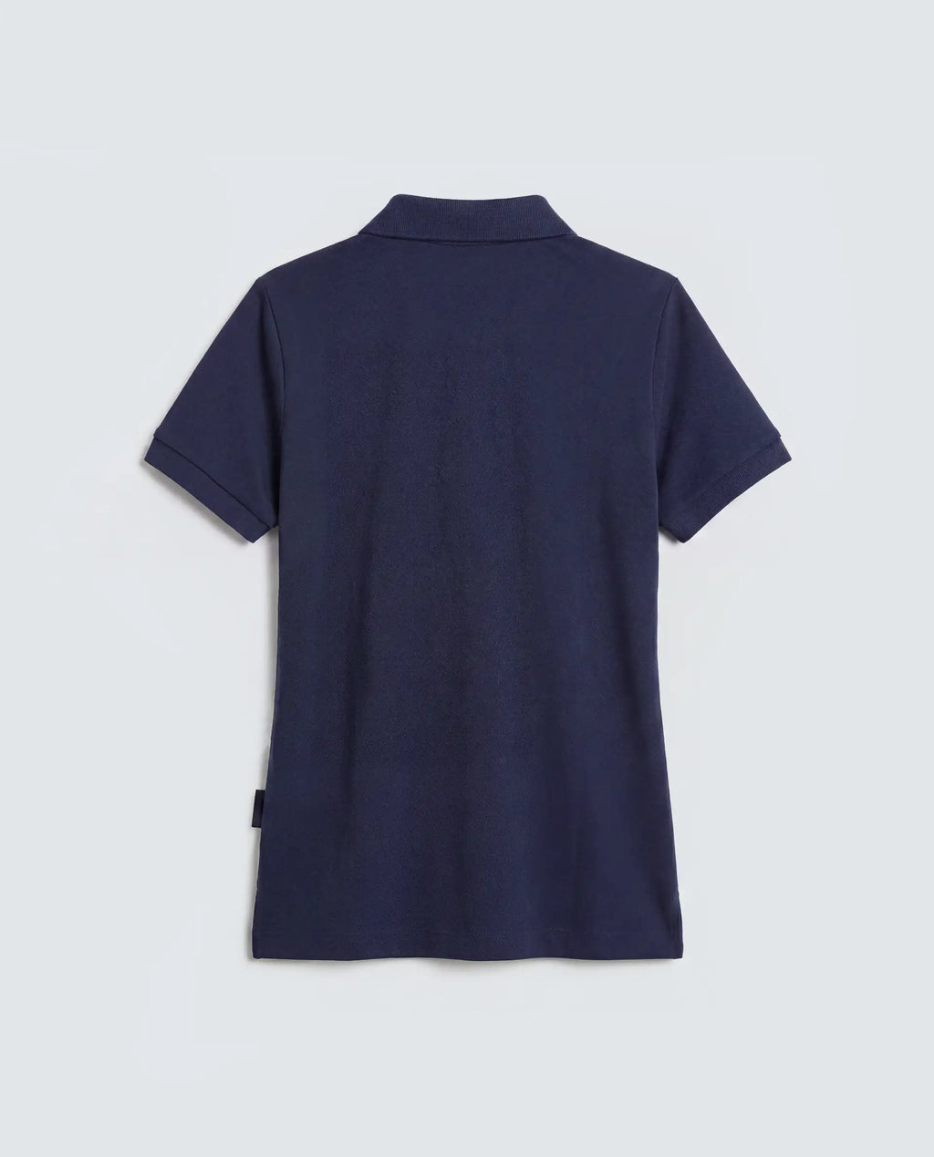 Rareism Women's Basic Rr-Corp-Elane Navy Cotton CollaredRegular Plain Polo