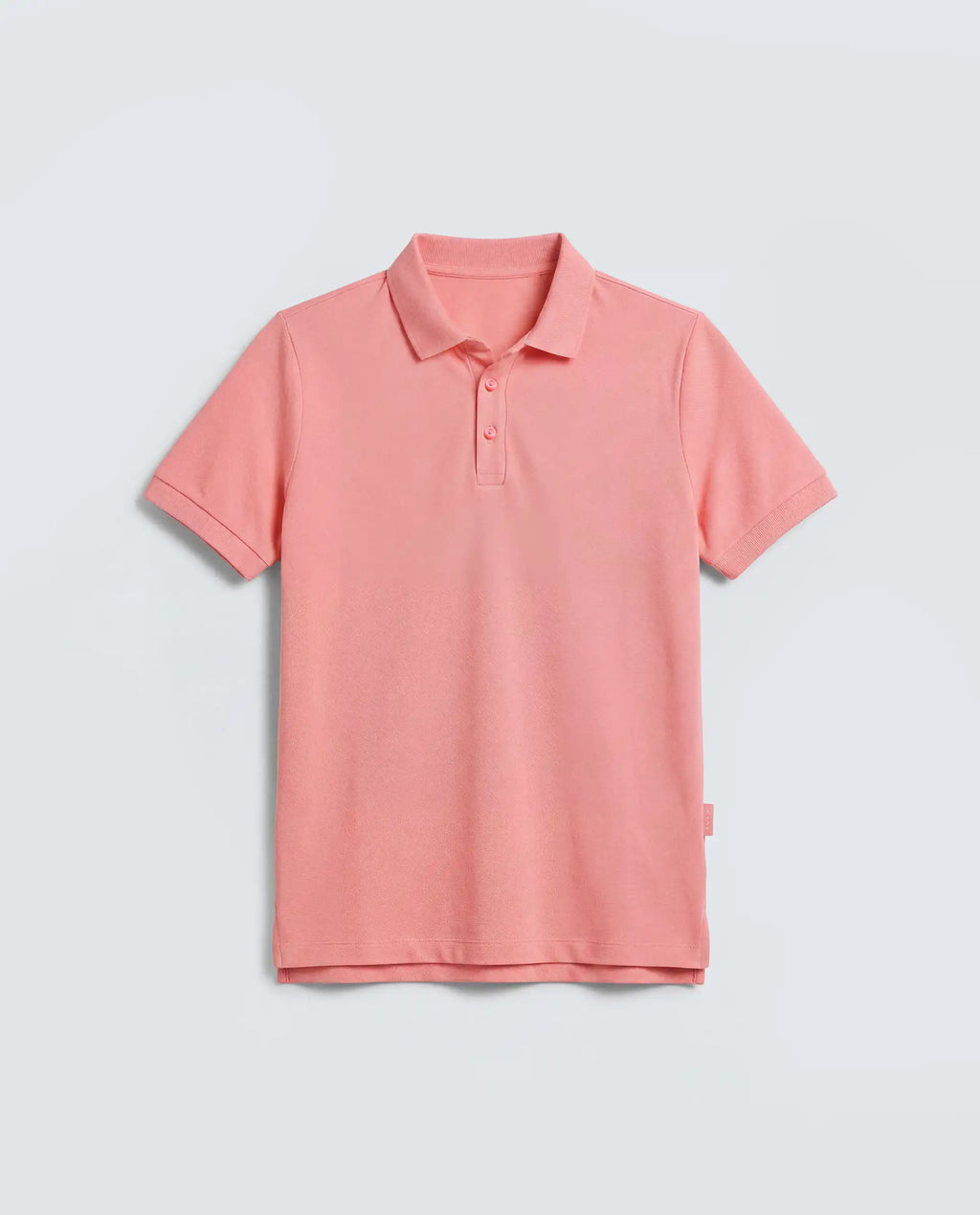 Rareism Women's Basic Rr-Corp-Elane Peach Cotton Blend Collar Regular Plain Polo